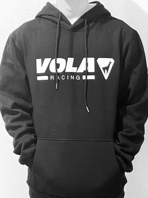 VOLA Hoodie BLACK WHITE Logo