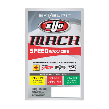 MACH+ SPEED FORMULA (wax for three different temperature ranges)